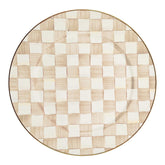 Mackenzie-Childs Mocha Check Serving Platter